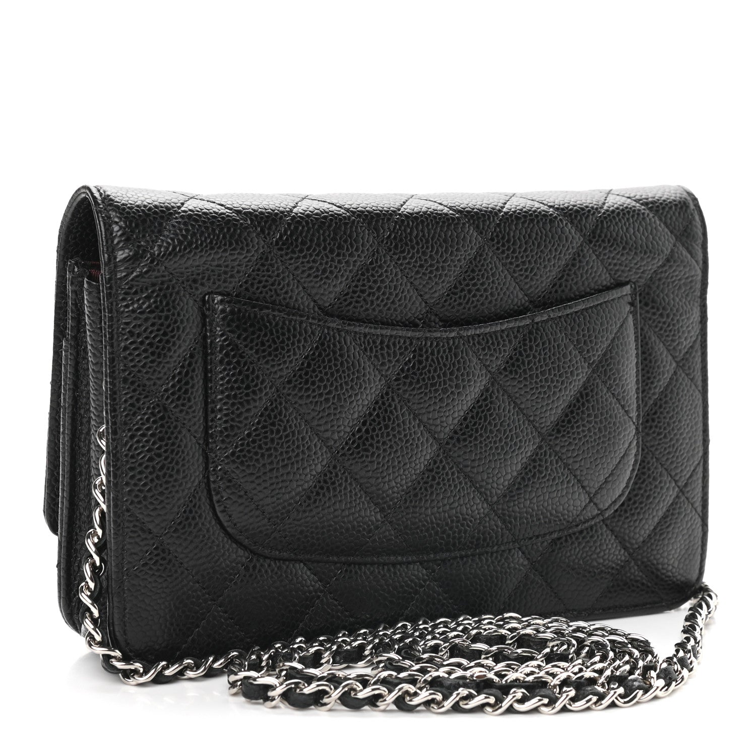 Chanel Caviar Quilted Wallet On Chain WOC Black 3 of 10