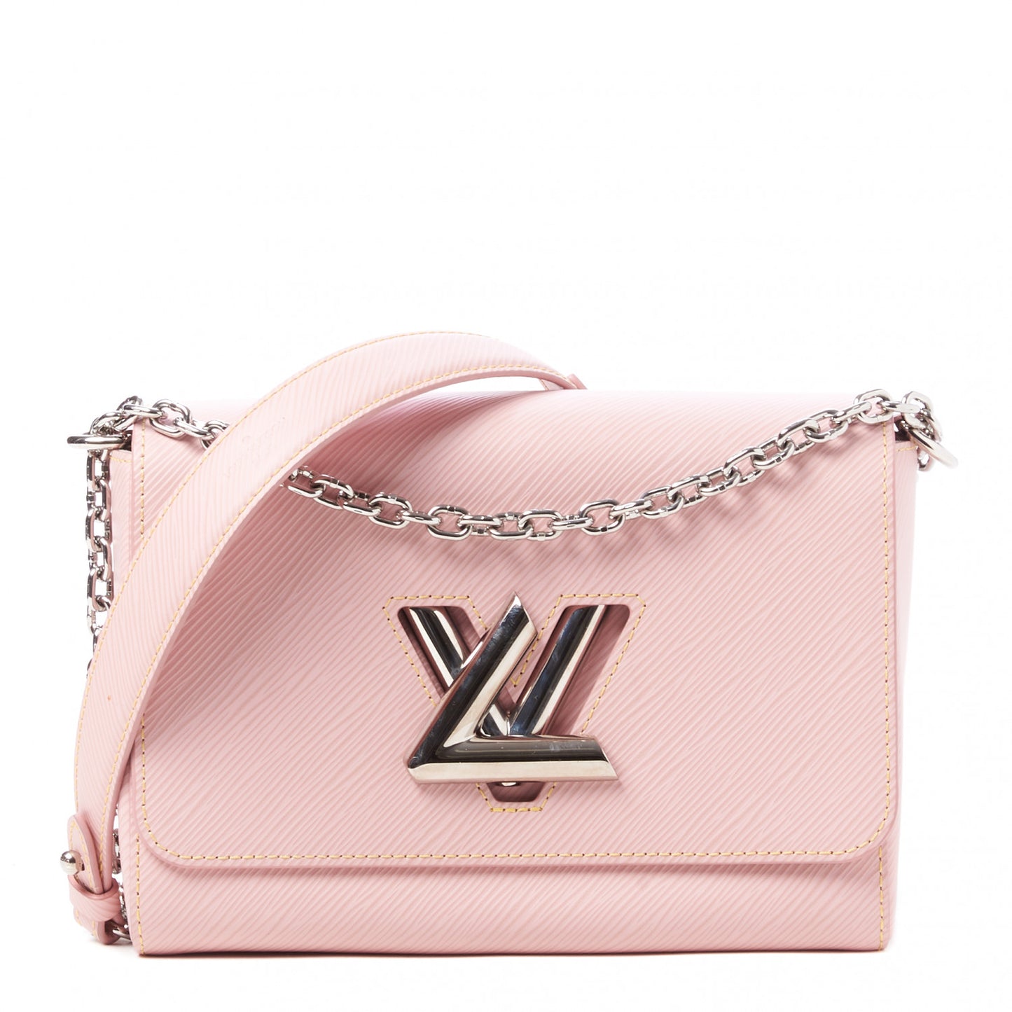 Epi Twist Shoulder Bag MM Rose Ballerine
