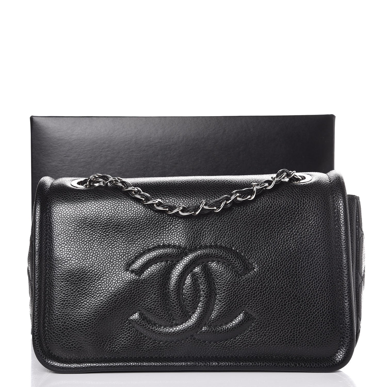 Chanel Caviar Medium Timeless CC Flap Black 9 of 9