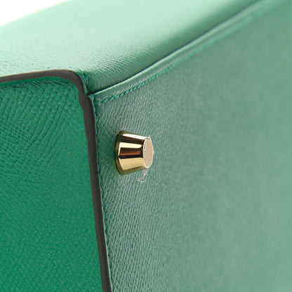 Hermes Epsom Kelly Sellier 28 Vert Vertigo 9 of 38