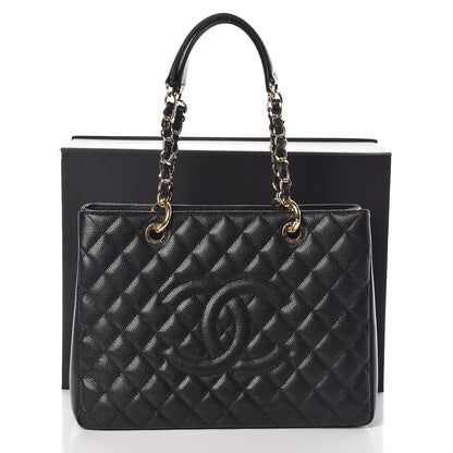 Chanel Caviar Quilted Grand Shopping Tote GST Black 10 of 10