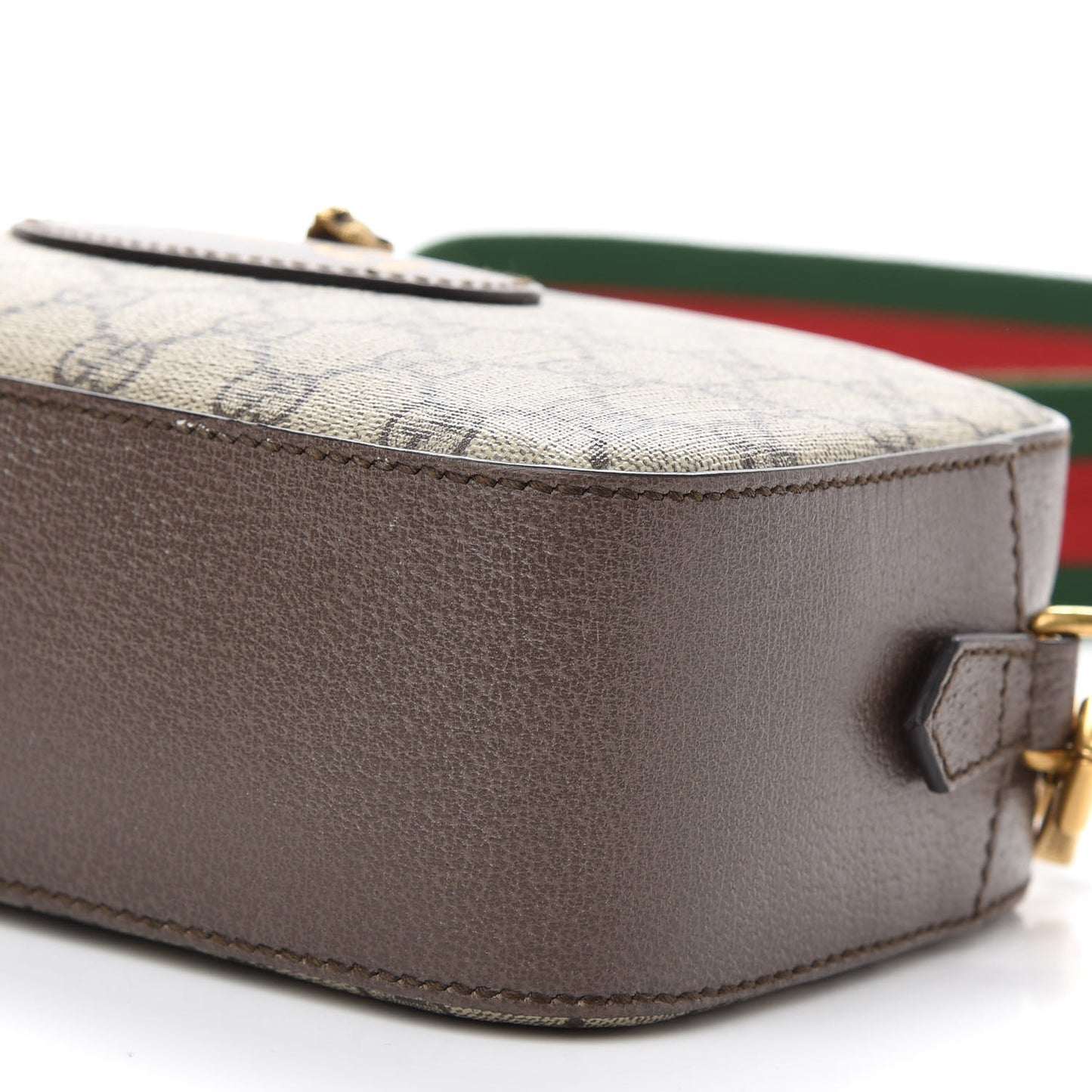 GG Supreme Monogram Web Neo Vintage Shoulder Bag Beige New Acero Crop