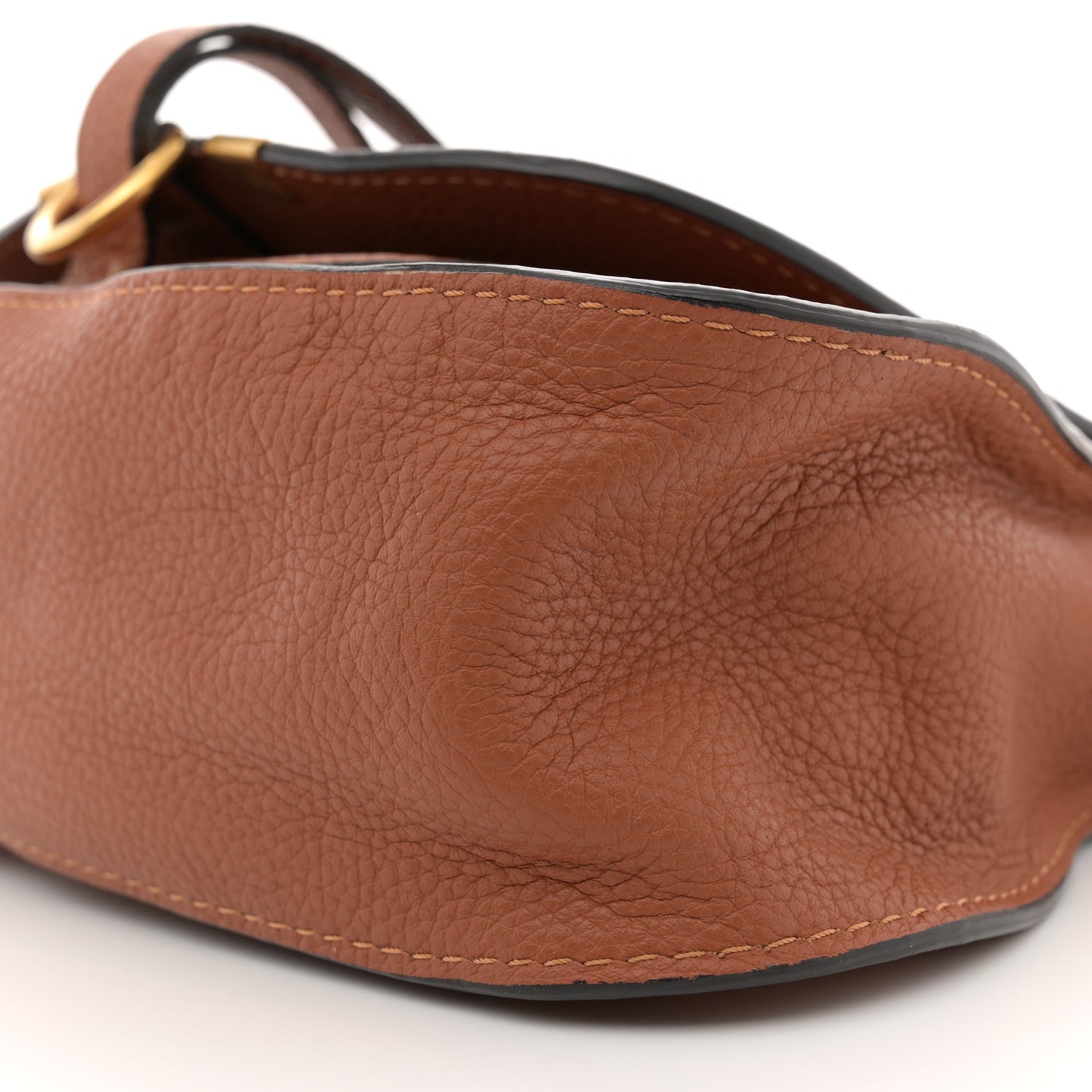 Calfskin Small Marcie Satchel Tan