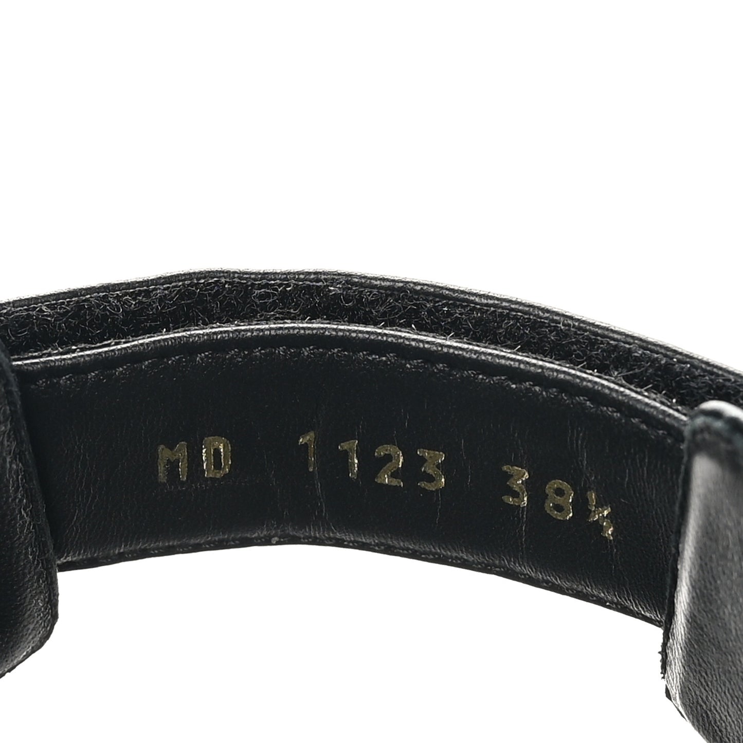 Lambskin Dioract 10mm Slide Sandals 38.5 Black