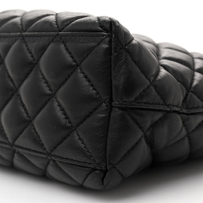 Versace Nappa Quilted Medusa Chain Shoulder Bag Black 9 of 9