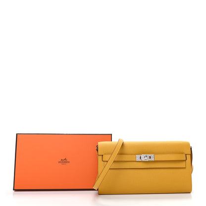 Hermes Epsom Kelly Wallet To Go Jaune Ambre 9 of 9