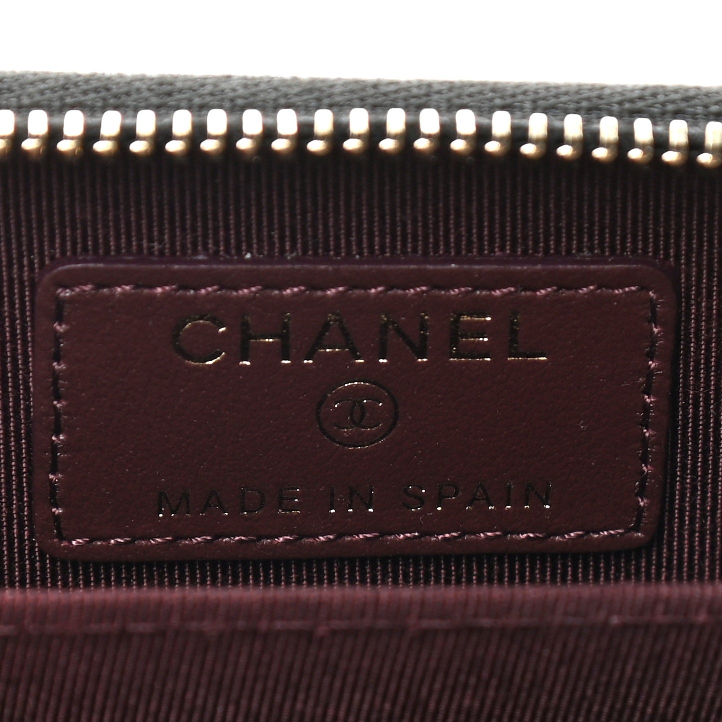 Caviar Quilted Zip Coin Purse Black