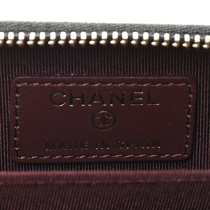 Chanel Caviar Quilted Zip Coin Purse Black 5 of 5