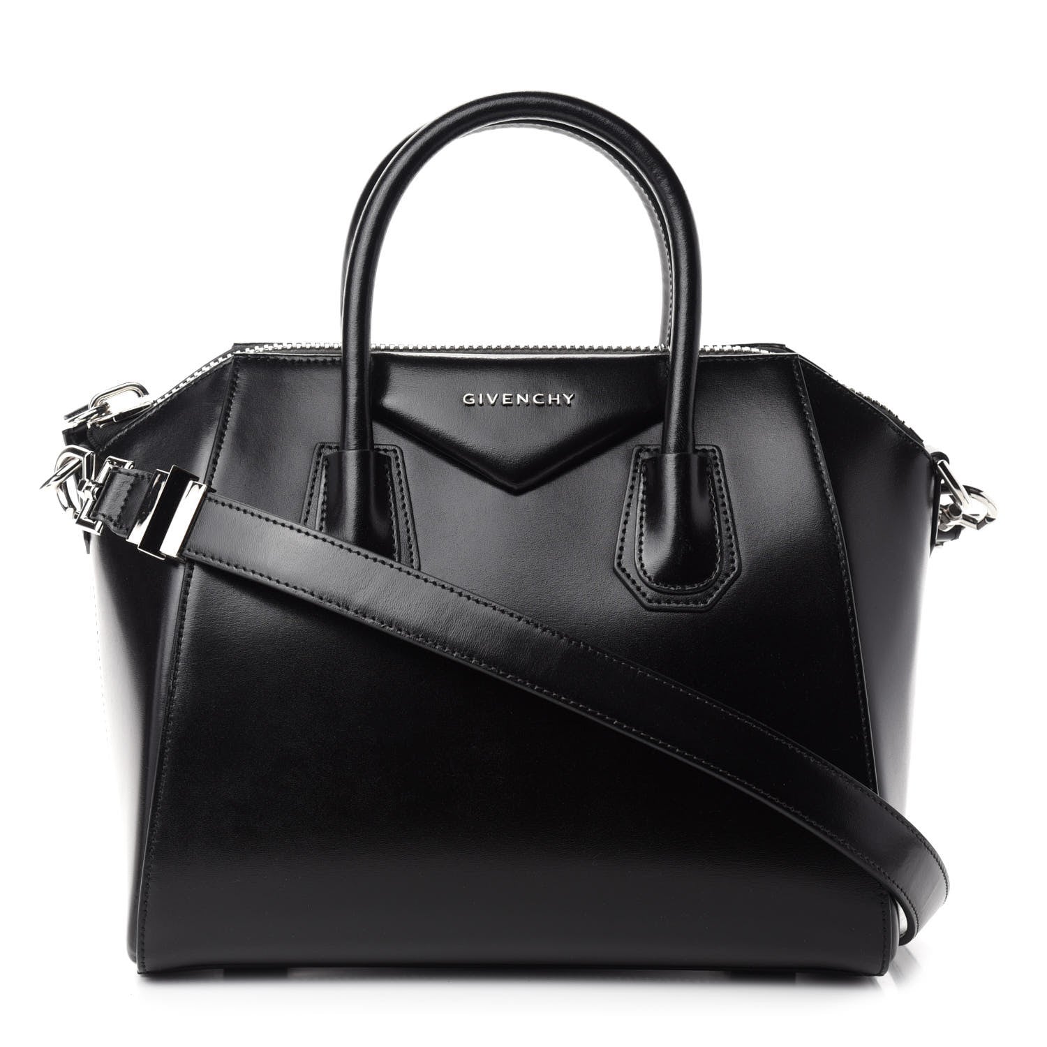 Givenchy Shiny Lord Calfskin Small Antigona Black 1 of 10