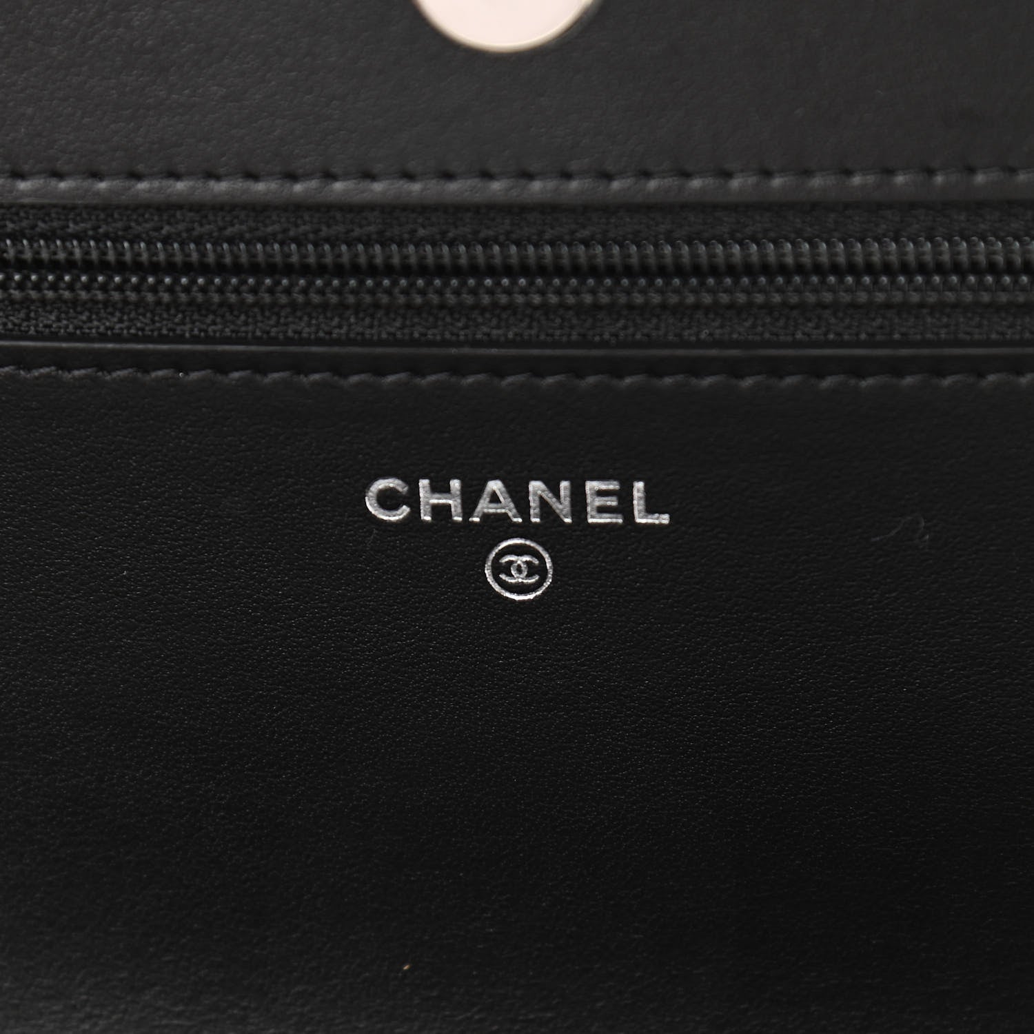 Chanel Caviar Camellia Embossed Wallet On Chain WOC Black 6 of 12