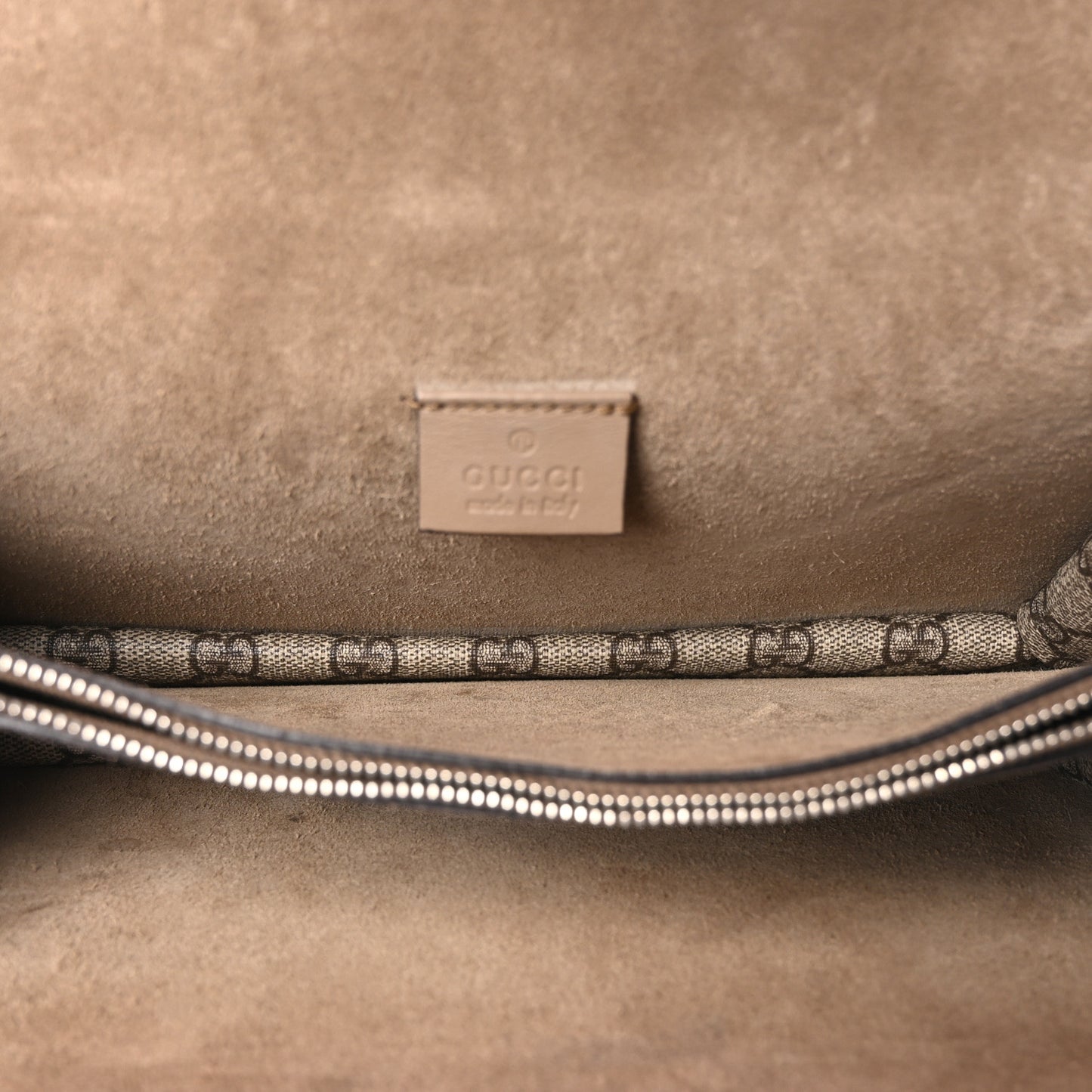 GG Supreme Monogram Small Dionysus Shoulder Bag Taupe