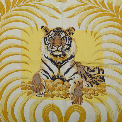 Hermes Silk Dip Dye Tigre Royal Shawl 140 6 of 6