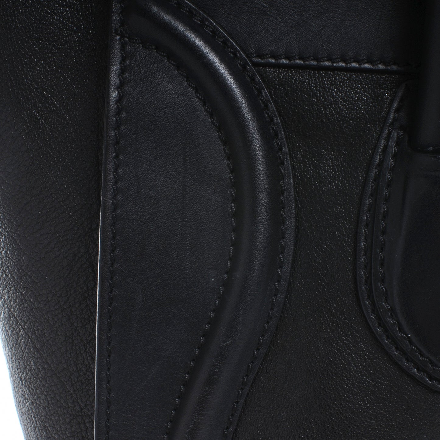 Smooth Calfskin and Lambskin Mini Luggage Black