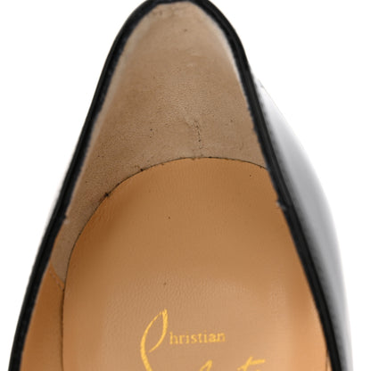 Christian Louboutin Patent Lady Peep 150 Pumps 36.5 Black 8 of 10