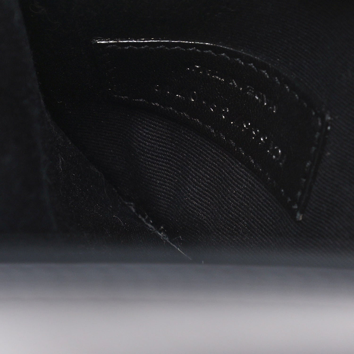 Saint Laurent Smooth Shiny Calfskin Monogram Uptown Pouch Black 8 of 16