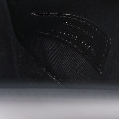 Saint Laurent Smooth Shiny Calfskin Monogram Uptown Pouch Black 8 of 16