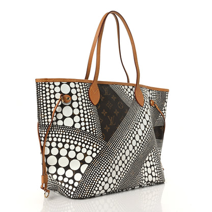 Louis Vuitton Monogram Kusama Waves Neverfull MM White 3 of 9