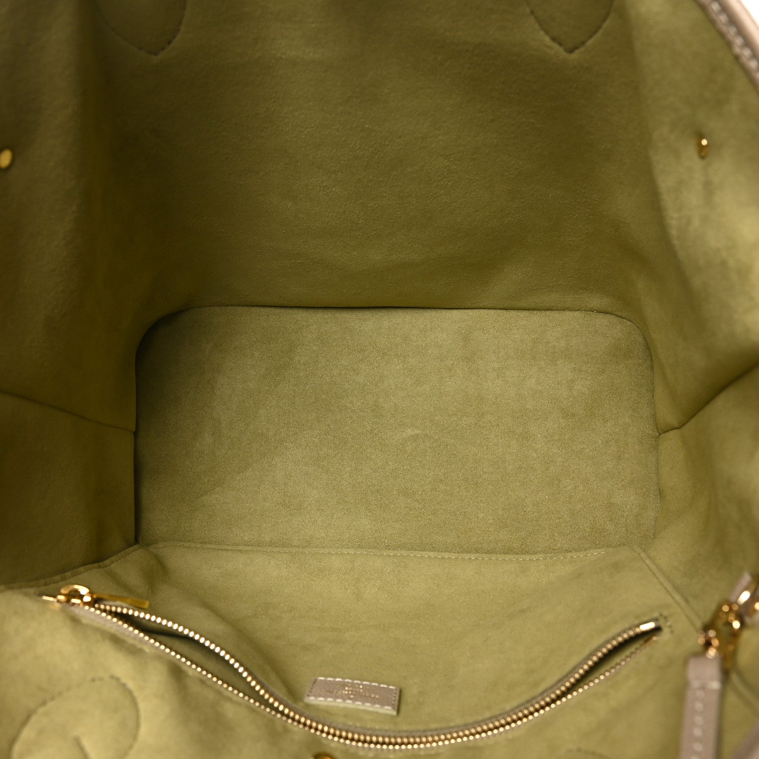 Louis Vuitton Empreinte Monogram Giant Neverfull MM Khaki Cream 6 of 10