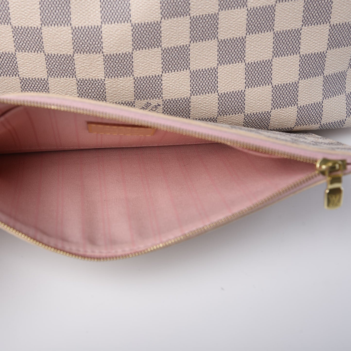 Damier Azur Neo Neverfull MM Rose Ballerine