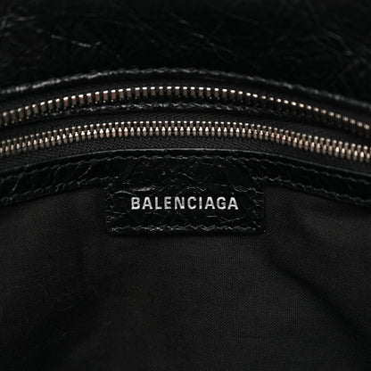 Balenciaga Agneau Arena Crystal Neo Cagole City Handbag Black 8 of 11