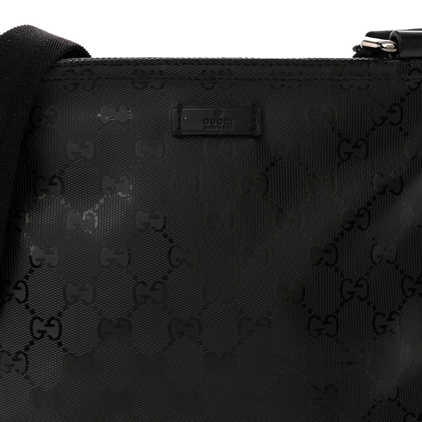 Imprime Monogram Small Flat Messenger Bag Black