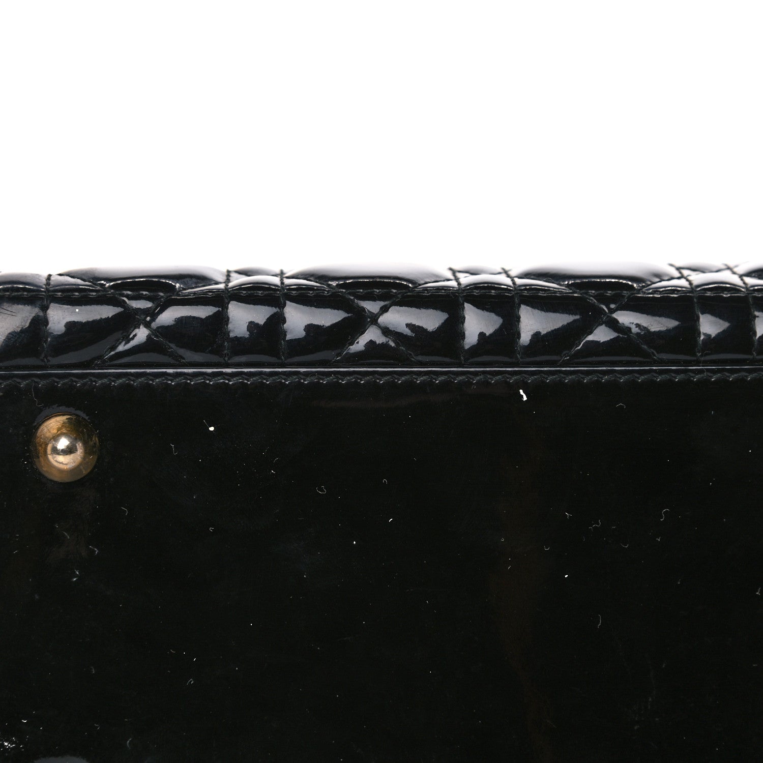 Christian Dior Patent Cannage Large Lady Dior Black 11 of 12