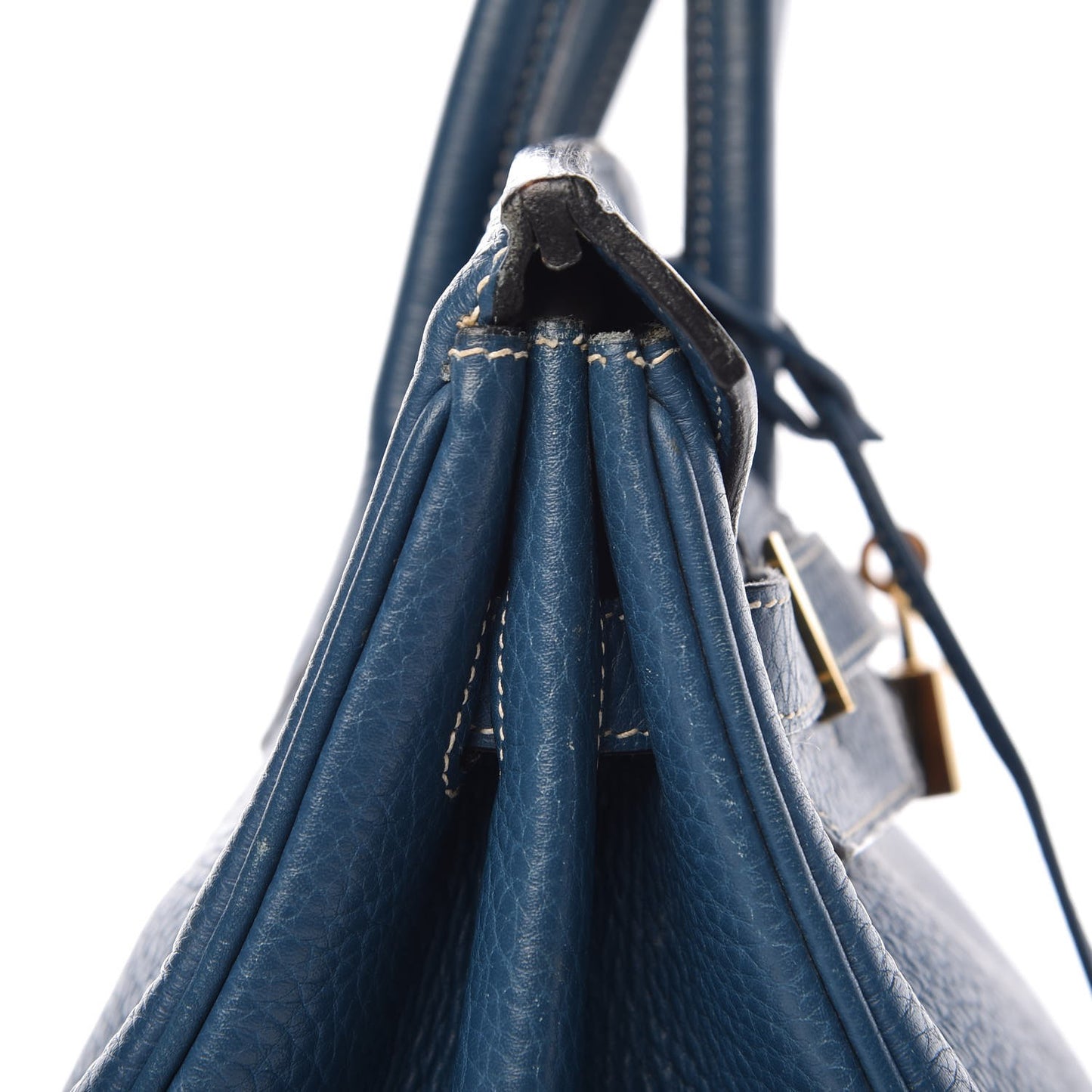 Taurillon Clemence Birkin 35 Bleu Thalassa