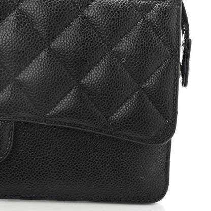 Chanel Caviar Quilted Classic Pouch With Handle Black 12 of 17