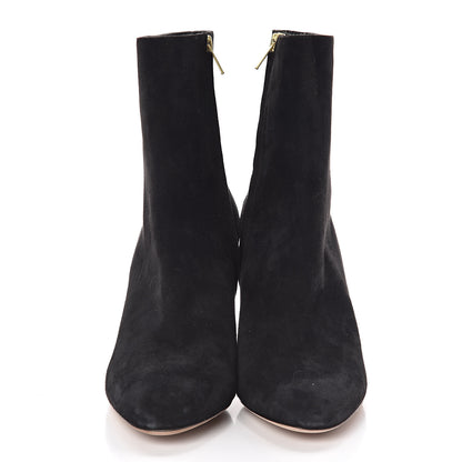 Valentino Garavani Suede Killer Stud Ankle Boots 39 Black 2 of 8