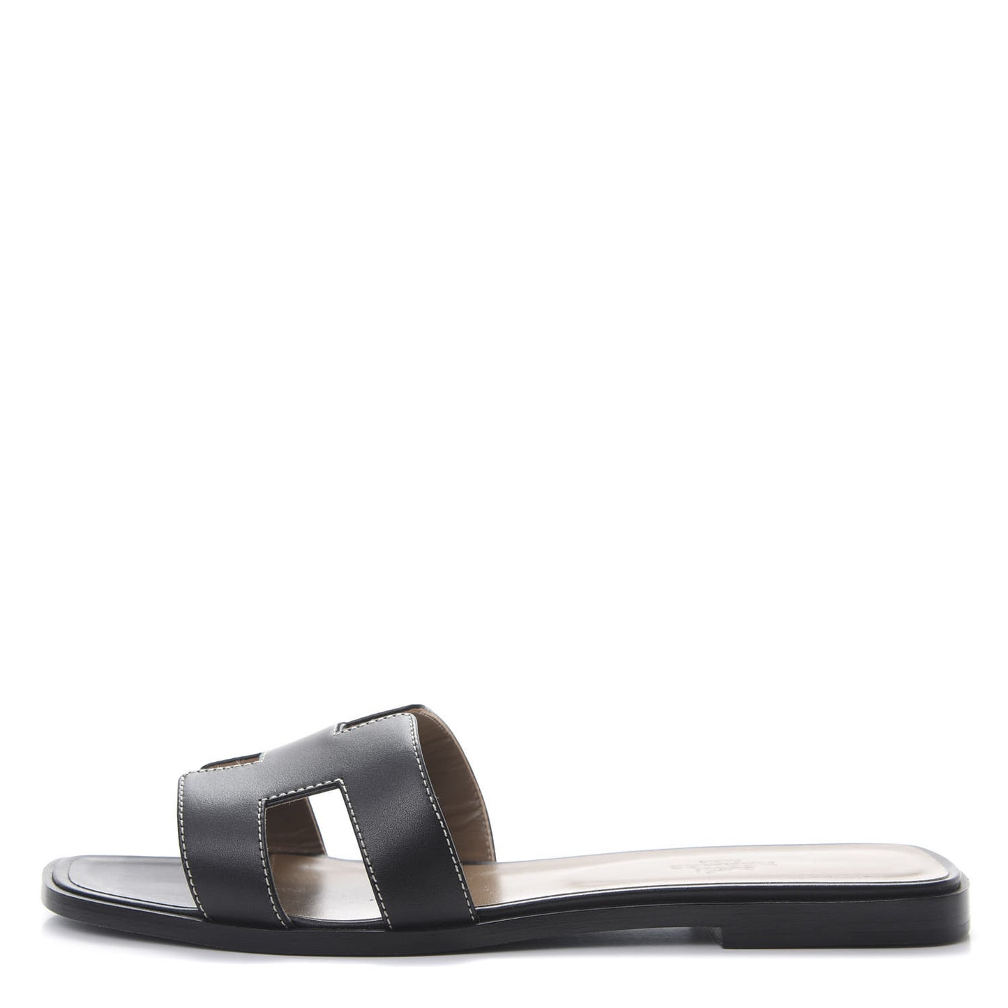 Box Calfskin Oran Sandals 40 Black