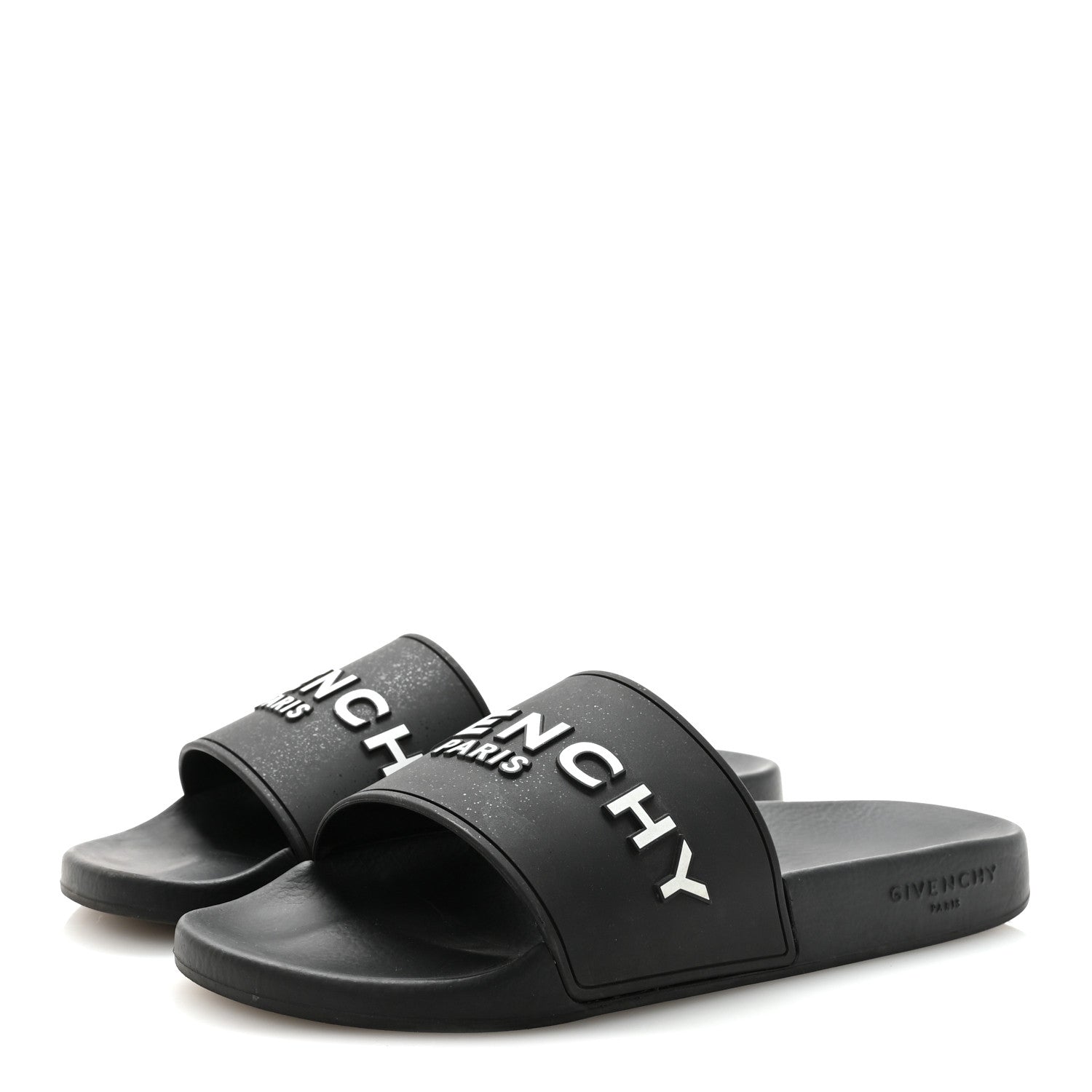 Givenchy Rubber Logo Pool Slide Sandals 41 Black 8 of 16
