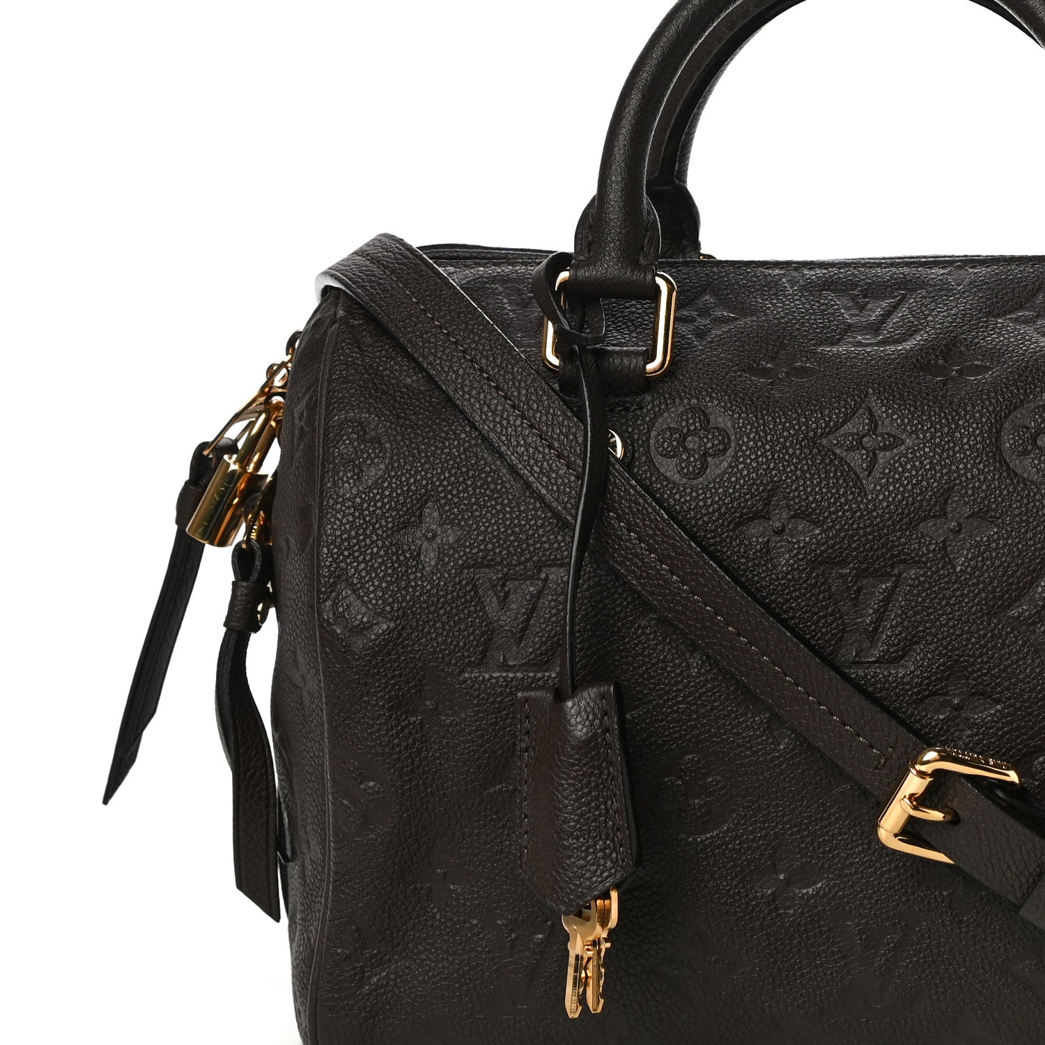 Louis Vuitton Empreinte Speedy Bandouliere 25 Chocolate 9 of 12
