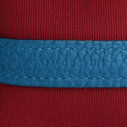 Hermes Toile Officer Negonda Verso Garden Party 30 TPM Bleu Zanzibar Rubis 7 of 10
