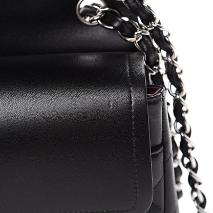 Chanel Lambskin Quilted Jumbo Double Flap Black 11 of 19