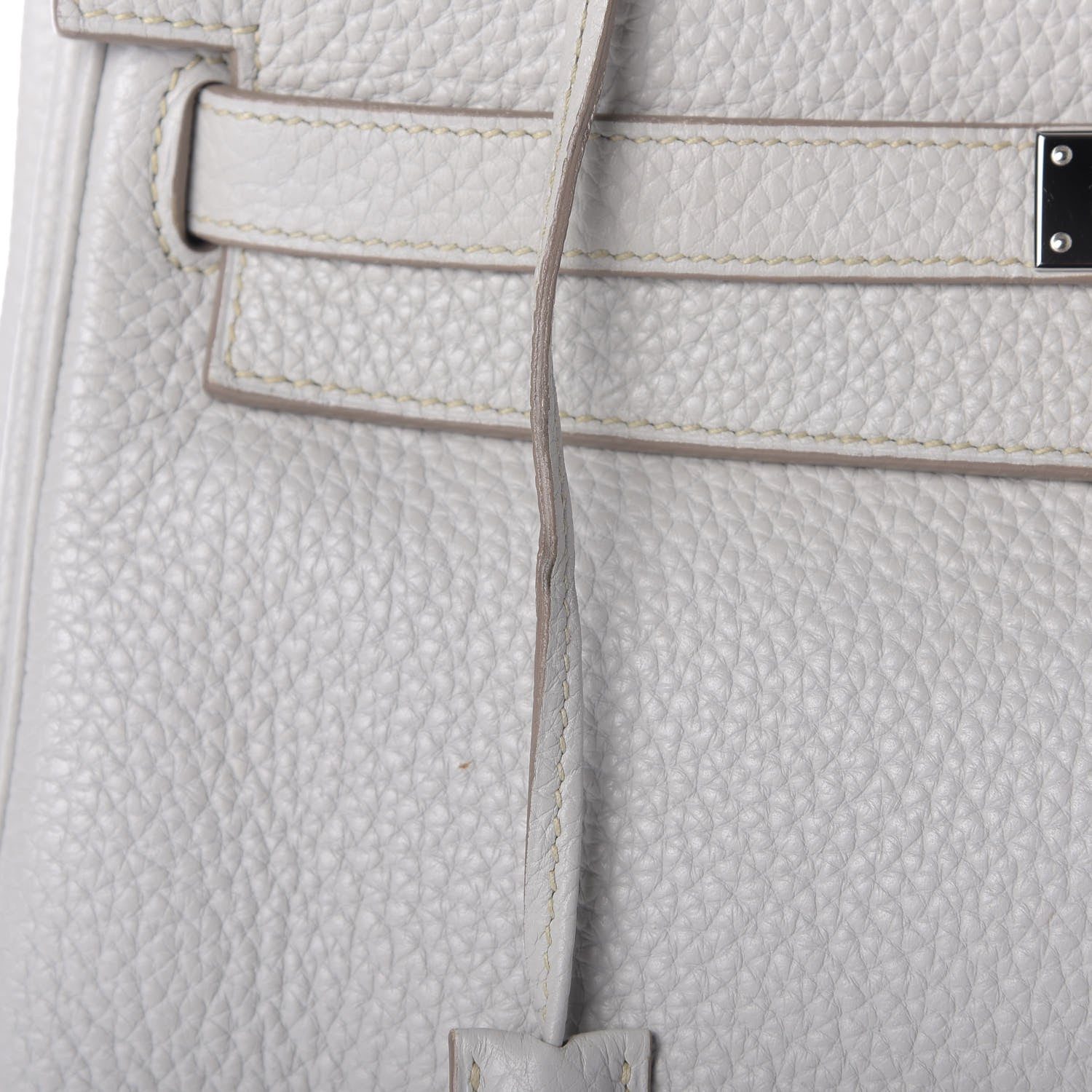 Hermes Taurillon Clemence Kelly Retourne 32 Gris Perle 12 of 13