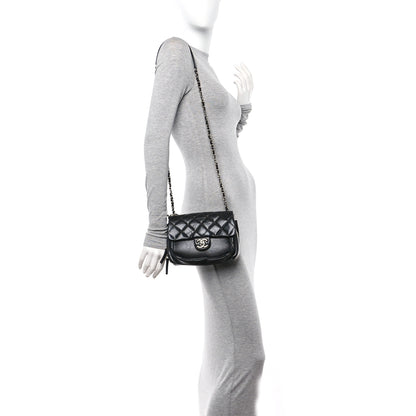 Chanel Aged Calfskin Quilted Express Zip Around Flap Black 2 of 13