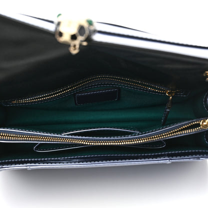 Bulgari Metallic Serpenti Forever Shoulder Bag Blue 4 of 7