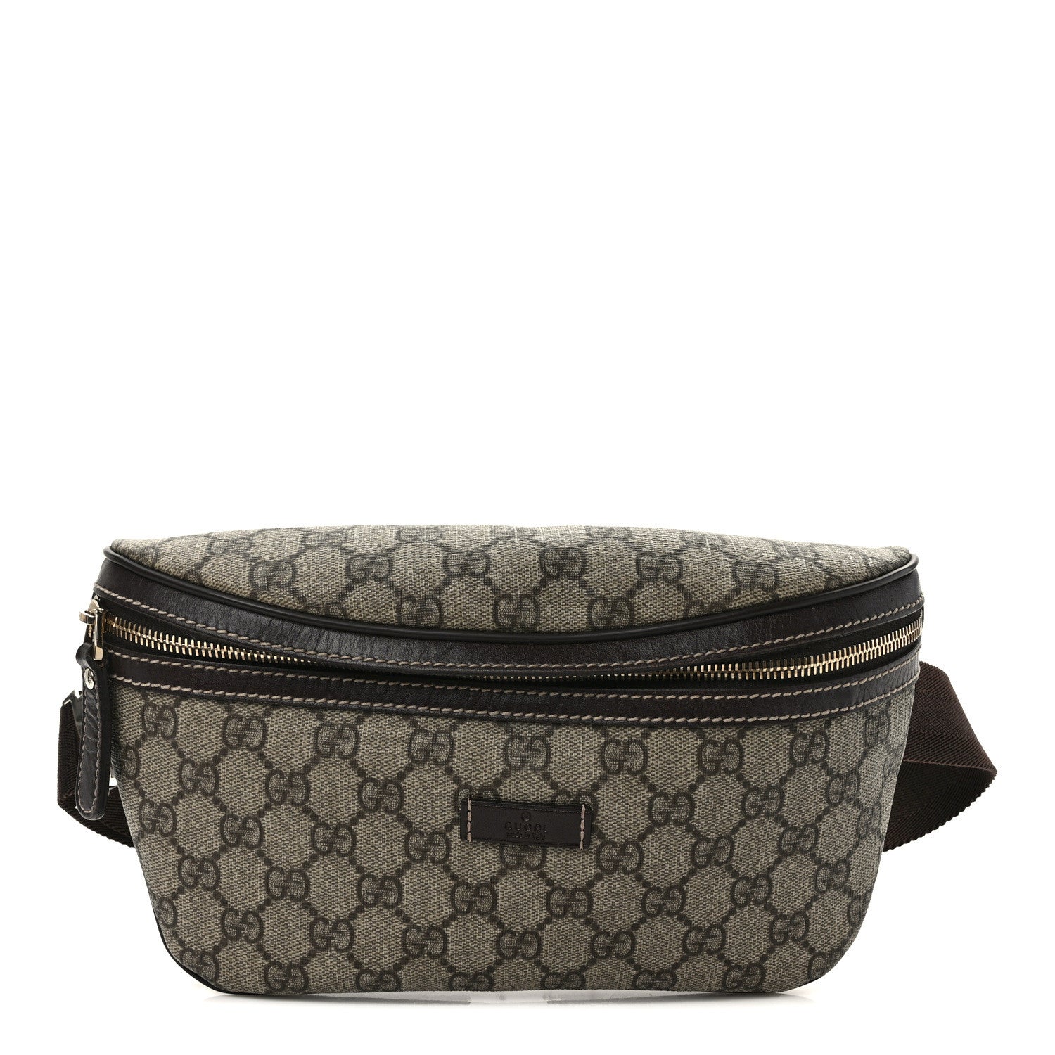 Gucci GG Supreme Monogram Belt Bag Dark Brown 1 of 9