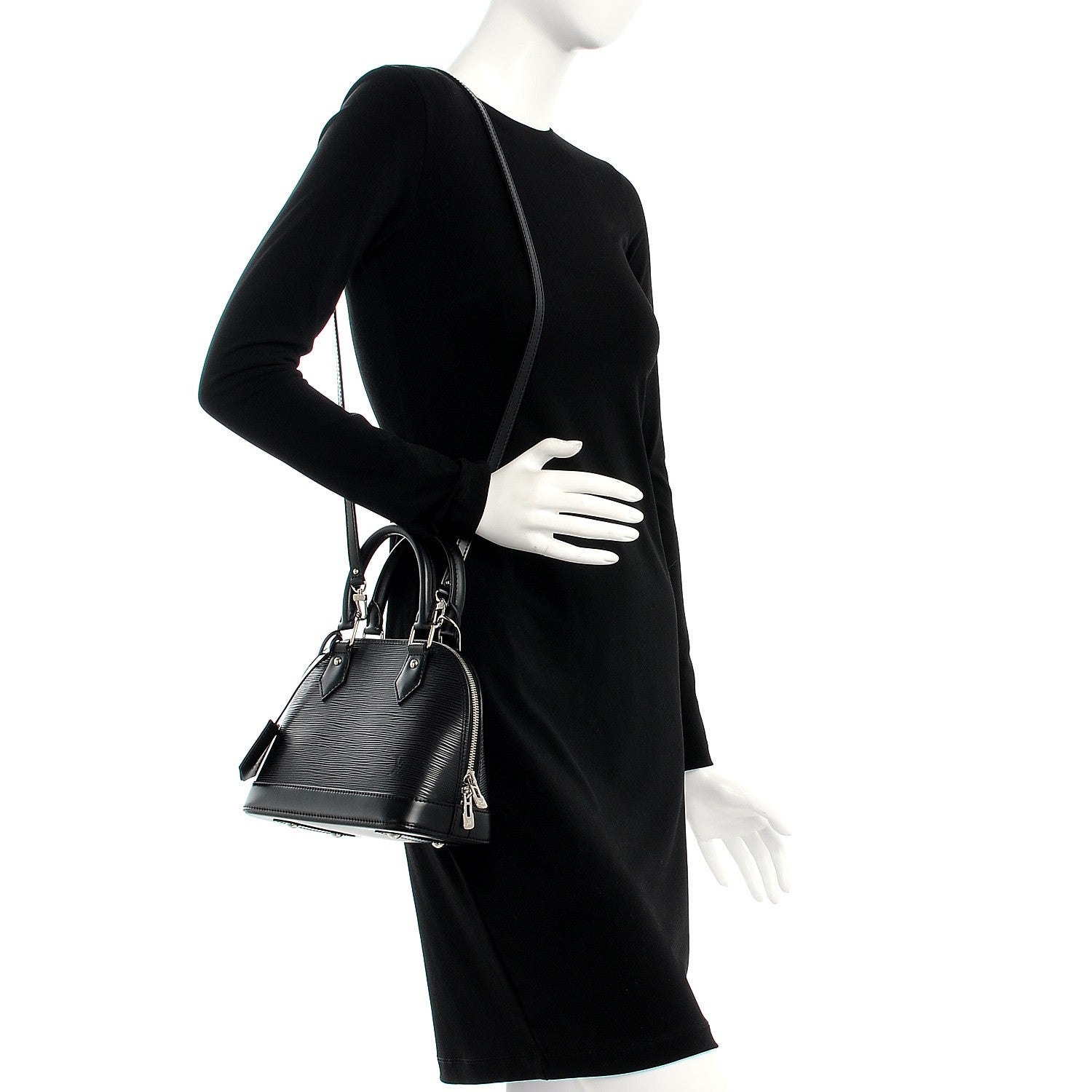Louis Vuitton Epi Alma BB Black 2 of 8