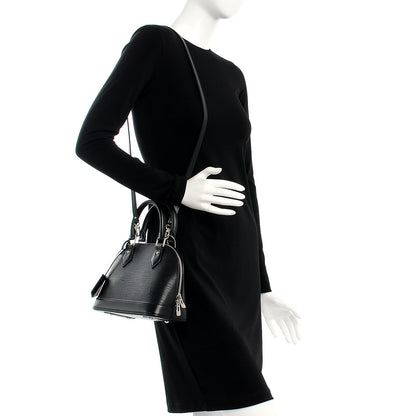 Louis Vuitton Epi Alma BB Black 2 of 8