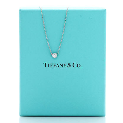 Tiffany Platinum Diamond .17ct Elsa Peretti Diamonds by the Yard Pendant Necklace 5 of 5