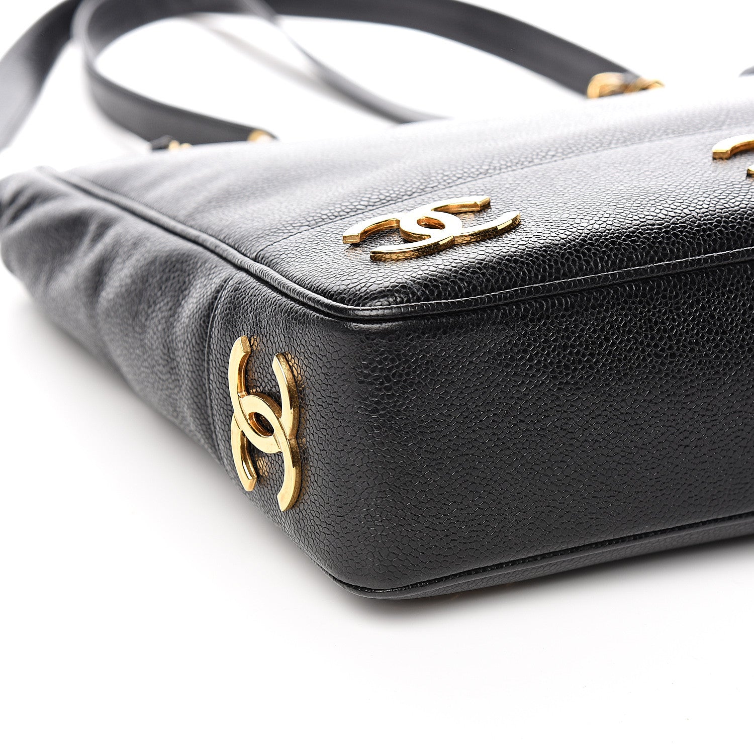 Chanel Caviar CC Shoulder Bag Black 9 of 12