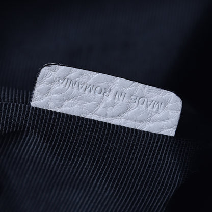 Burberry Heritage Grain Check Embossed Medium Dewsbury Tote Stone White 8 of 11