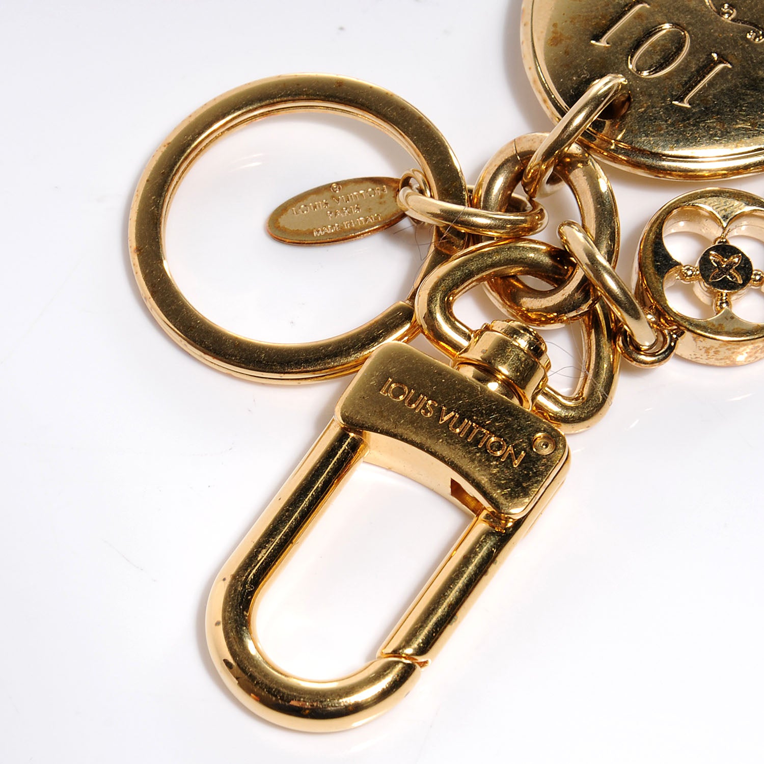 Louis Vuitton 101 Champs Elysees Maizeon Key Charm Gold 4 of 7