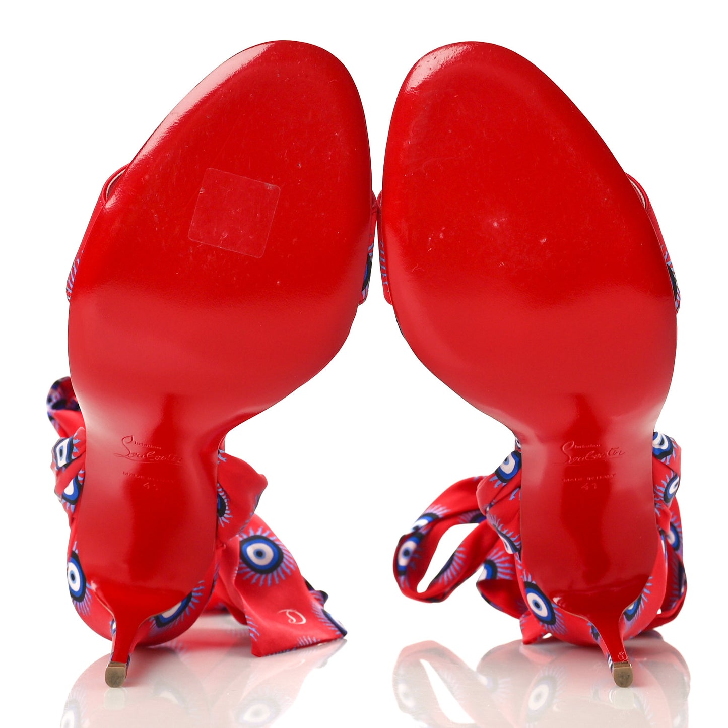 Crepe Satin Greekaba Du Desert 100 Sandal 41 Red