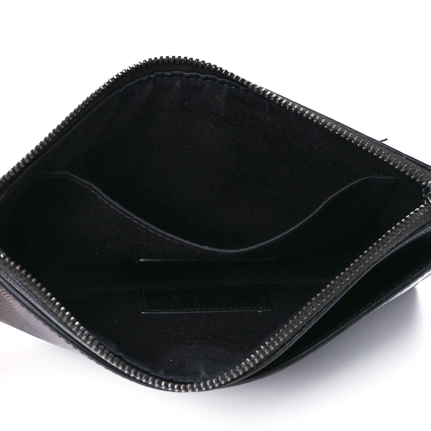 Saint Laurent Grain De Poudre Monogram Bill Pouch Black 5 of 14