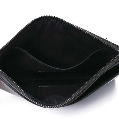 Saint Laurent Grain De Poudre Monogram Bill Pouch Black 5 of 14