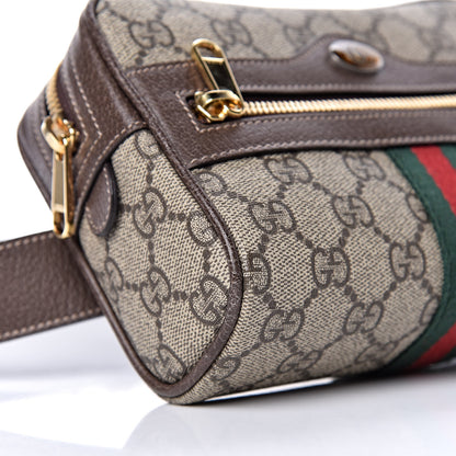 Gucci GG Supreme Monogram Web Small Ophidia Belt Bag 85 34 Dark Brown 8 of 11