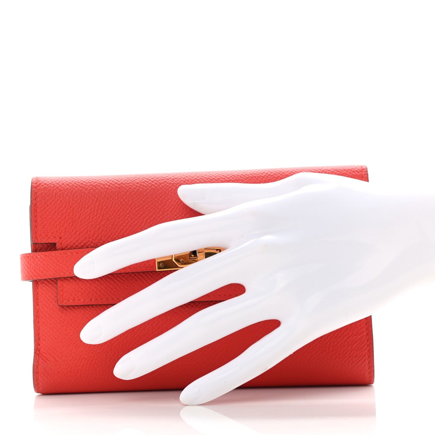 Epsom Verso Medium Kelly Wallet Rouge Tomate Rouge H