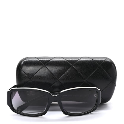 Chanel CC Sunglasses 5144 Black White 2 of 7